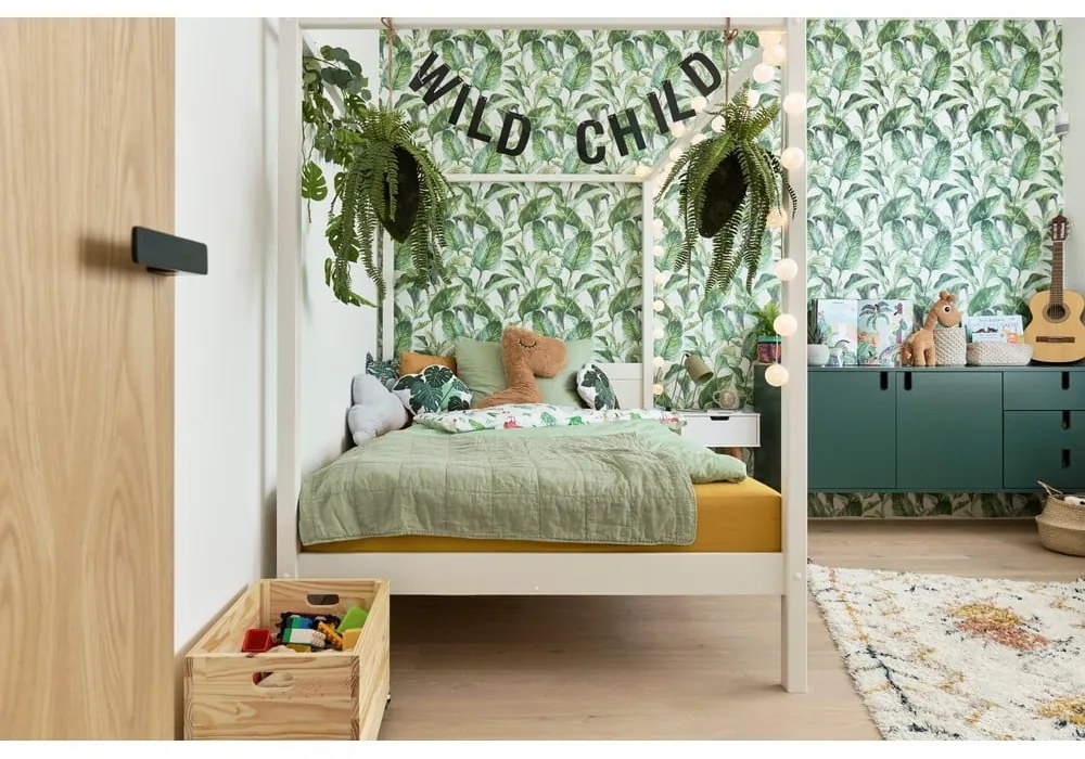 Fehér gyerekágy 140x200 cm PINO CANOPY – Vipack