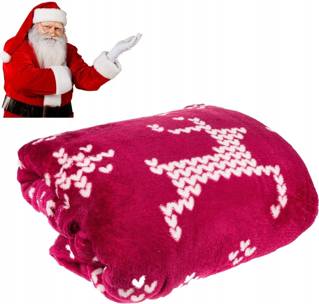 Karácsonyi takaró puha és kényelmes karácsonyi takaró 160 x 200 cm norvég