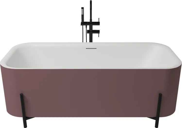 Aura szabadonálló kád_75x170_Rosa Metallic/Blanco Mate