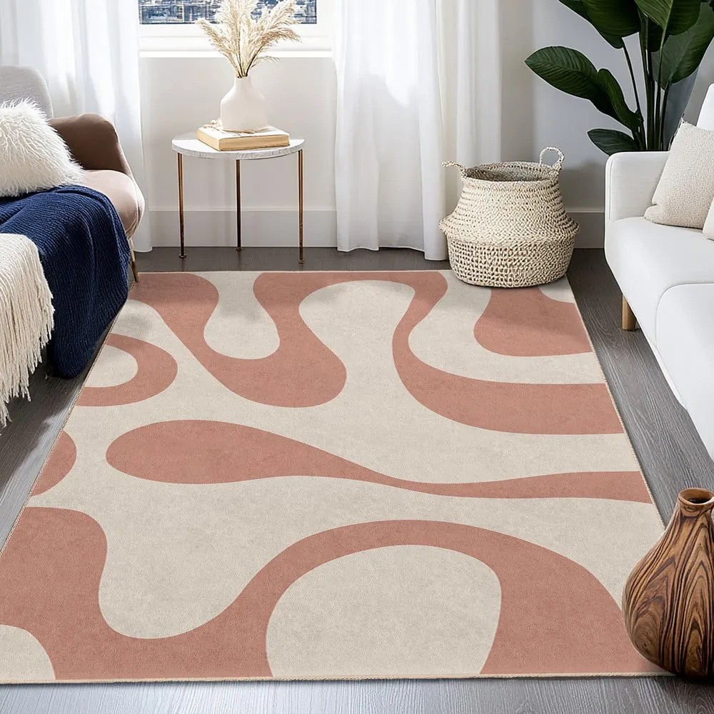 Rózsaszín mosható futószőnyeg 80x200 cm Strawberry Latte – Mila Home