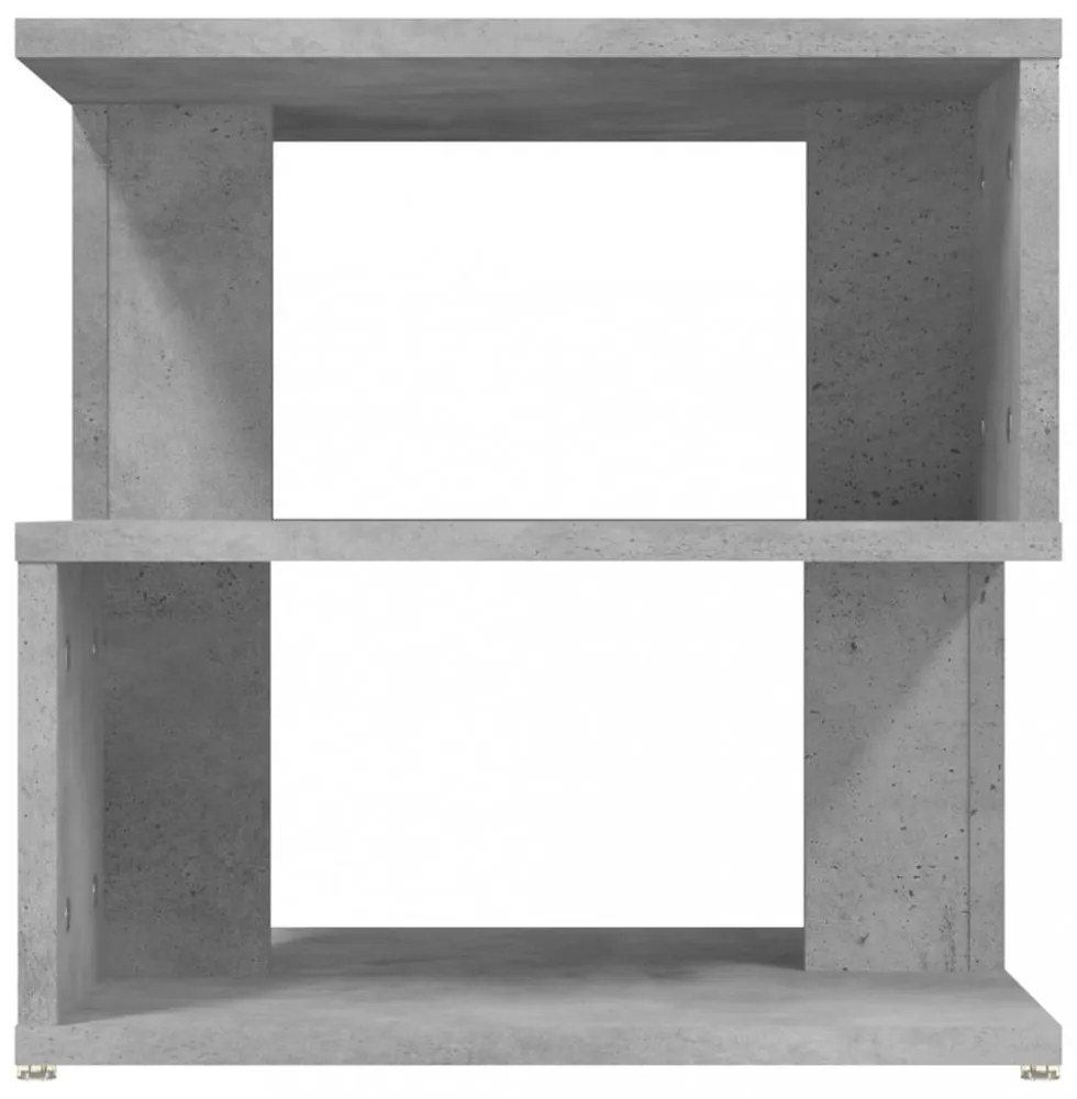 betonszürke szerelt fa kisasztal 40 x 40 x 40 cm