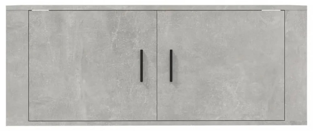 betonszürke fali TV-szekrény 100x34,5x40 cm