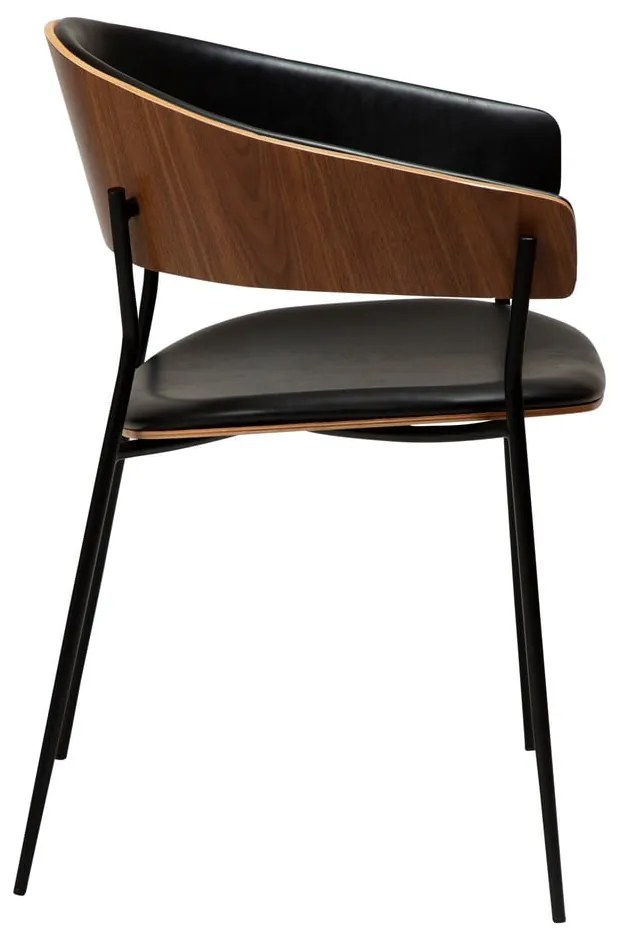 Fekete-sötét natúr színű karfás étkezőfotel Crib – DAN-FORM Denmark