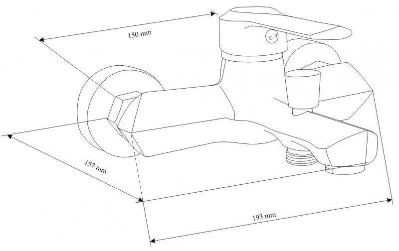 Mexen Sabre R05 fürdőszett, króm - 72103R05-00