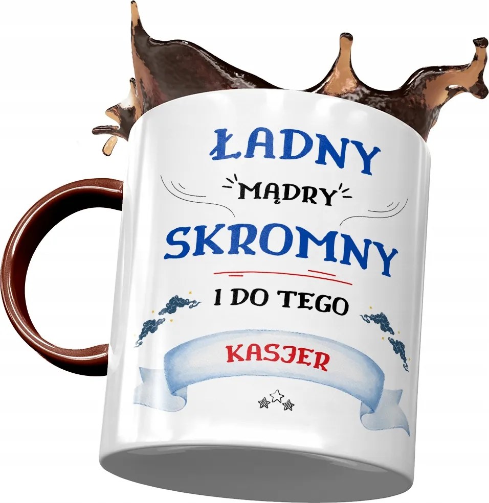 Bordó Bögre Pénztárosnak Szép Okos Szerény Nyomtatott Fotóval