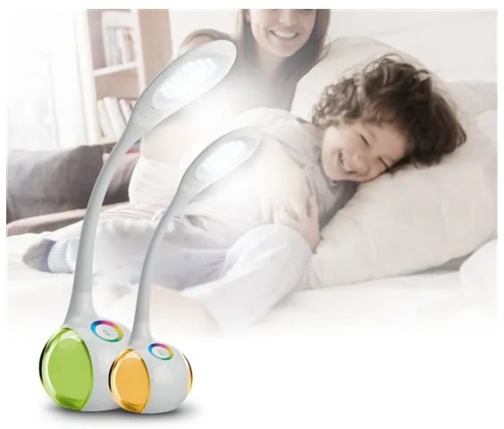 LED RGB Szabályozható asztali lámpa LED/7W/230V fehér