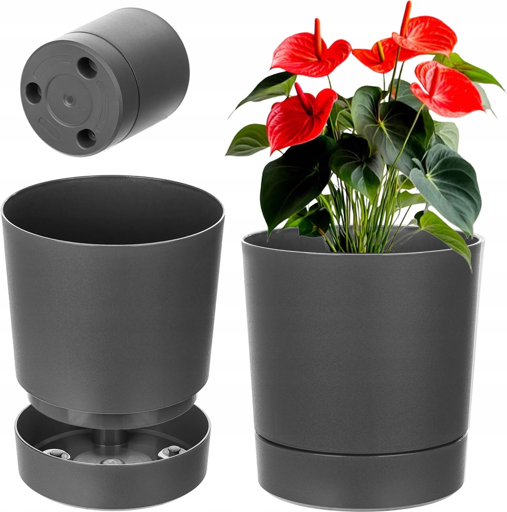 Virágtartó Állvány Műanyag Kerek 34,5 cm