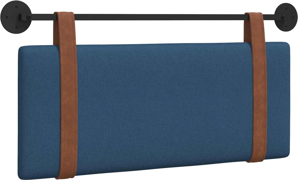 vidaXL Fali Fejtámla Falra szerelhető Egyszínű Kék 100 x 40 cm Faanyag