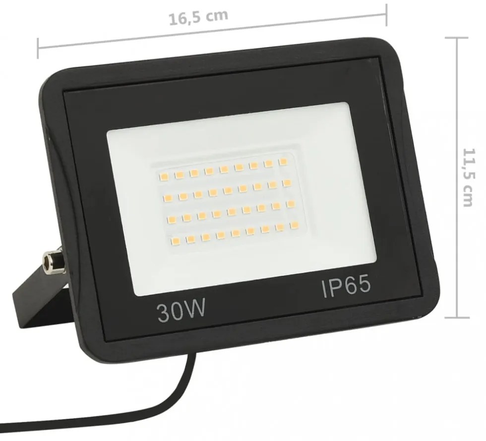 hideg fehér fényű LED reflektor 30 W