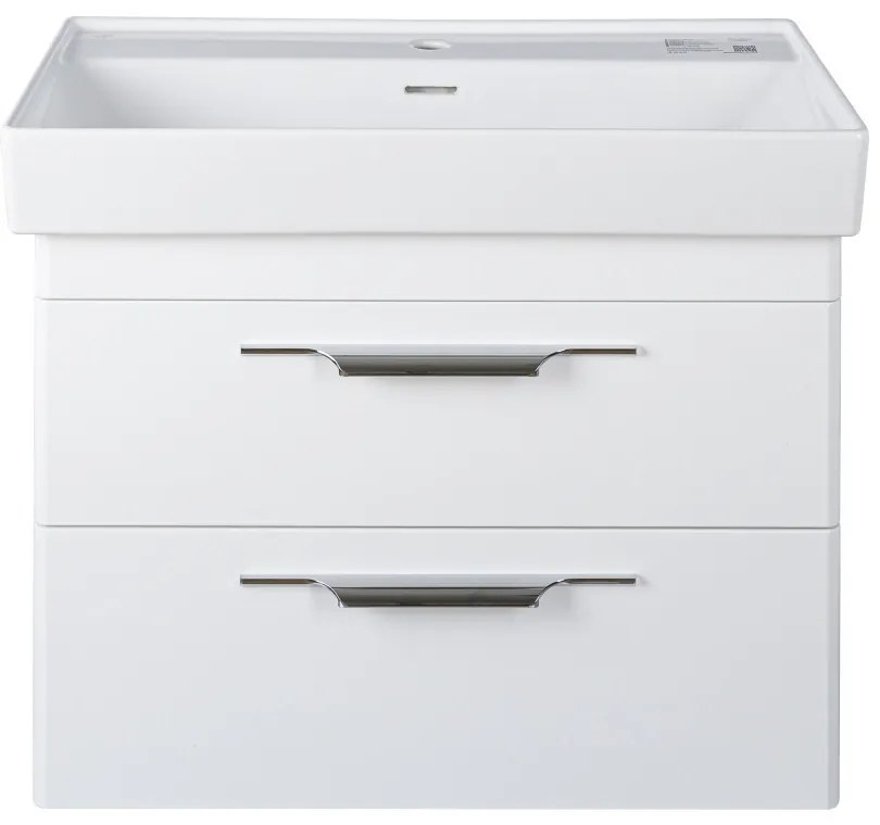 TMP LUX 80 fali fürdőszobabútor - CeraStyle SHARP - 37300 mosdóval - 80 x 48 cm