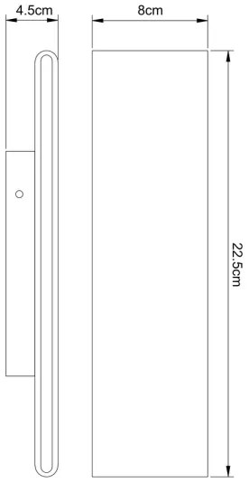 Globo 41751-8B - LED fali lámpa SIEGFRIED LED/8W/230V