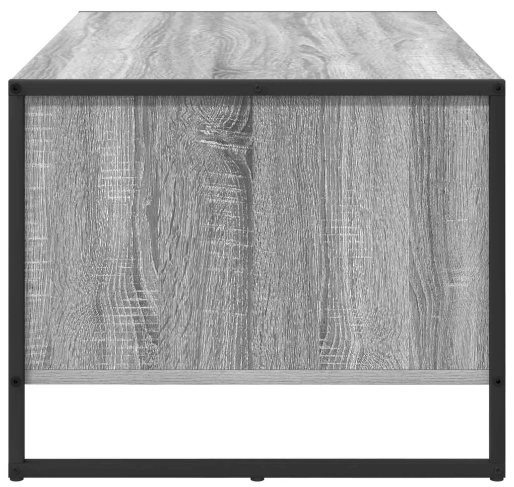 vidaXL Dohányzóasztal Szürke Sonoma 80 x 50 x 40 cm Faanyag