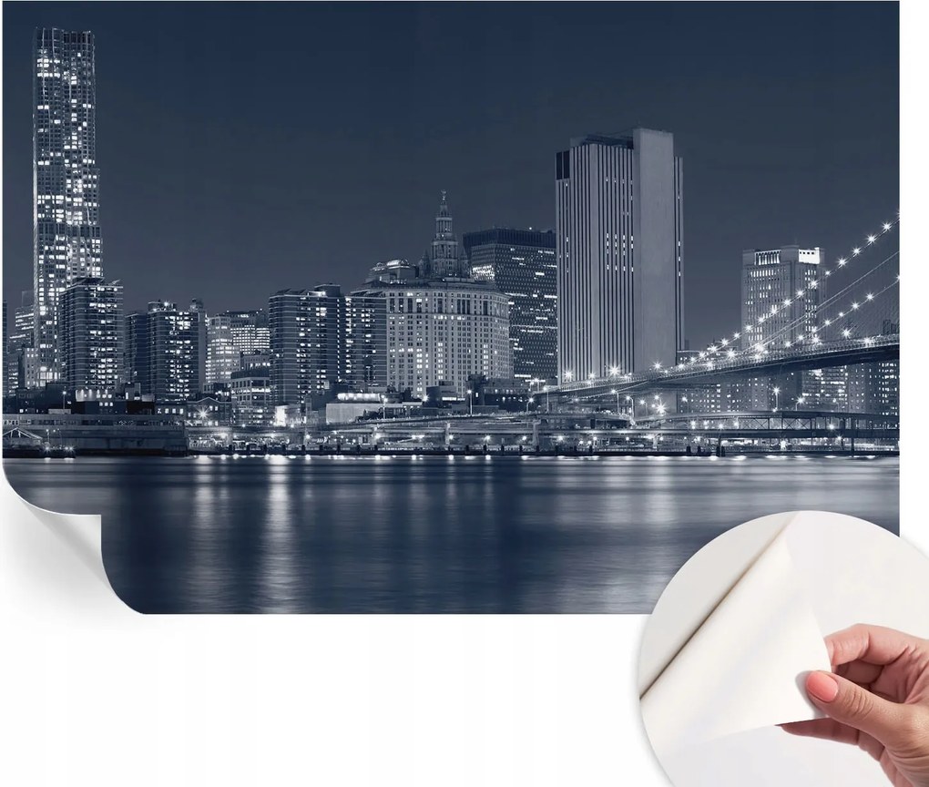 Öntapadós fali fotótapéta Hálószobába Éjszakai város 152x104 cm
