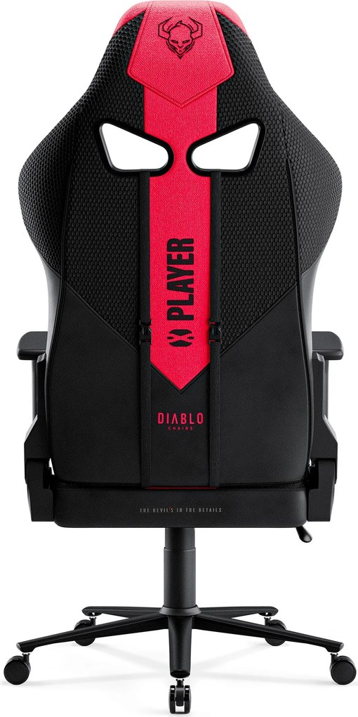 Gamer szék szövet karmazsin-antracit King Size: Diablo X-Player 2.0