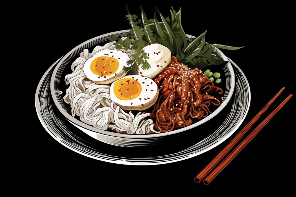 Poszter 45x30cm Ramen a művészetben