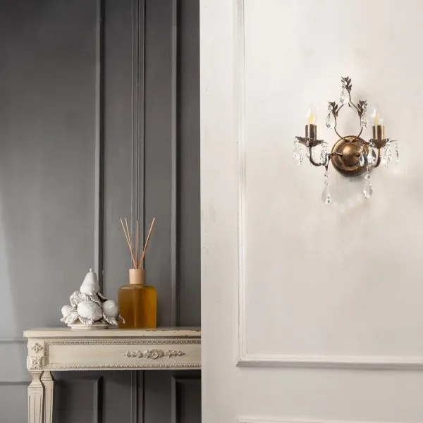 ONLI - Fali lámpa TERESA 2xE14/6W/230V bronz