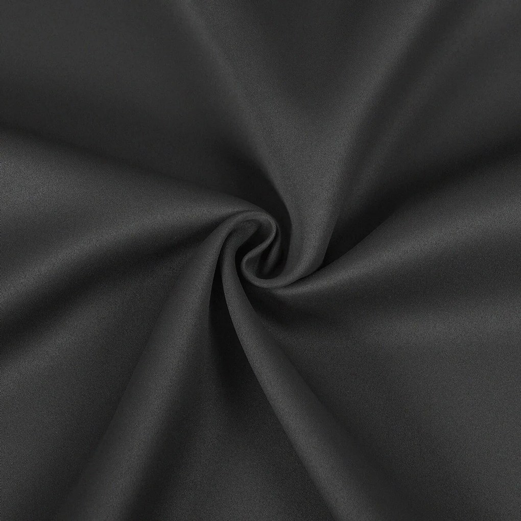 Goldea sötétítő függöny szövet blackout szatén fényű - sötétszürke 320 cm