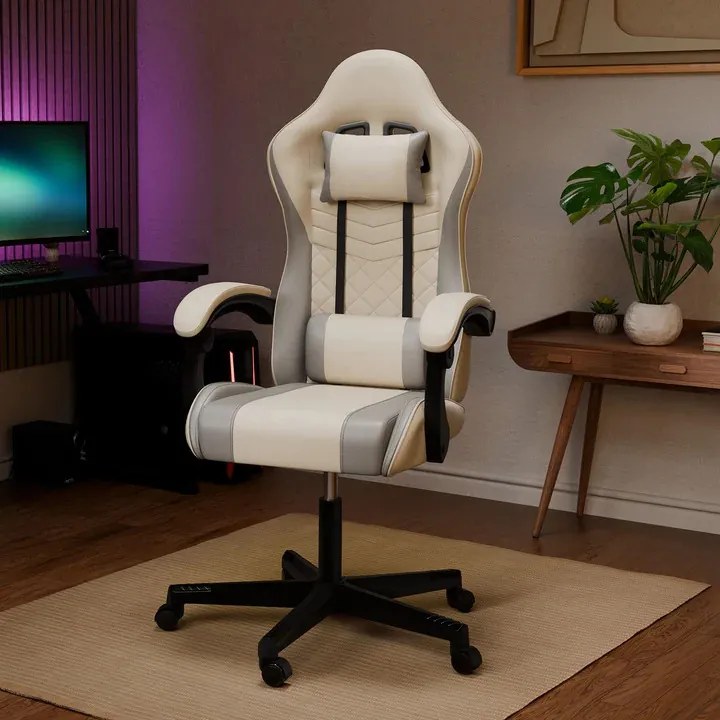 Juskys HyperSeat irodai szék - bézs/szürke