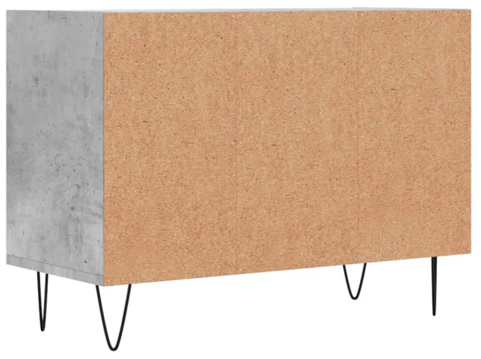 betonszürke szerelt fa TV-szekrény 69,5x30x50 cm
