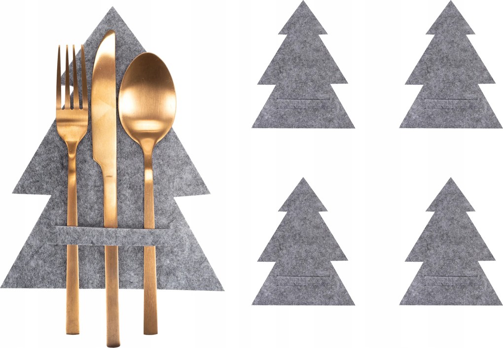 Karácsonyi evőeszköztartó tok 4 db-os