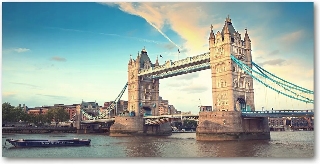 Fotó üveg kép Tower bridge London 140x70