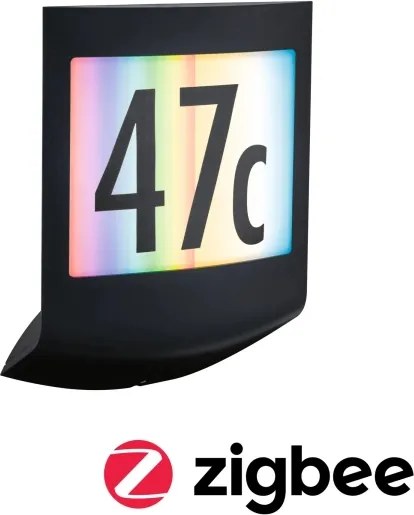 Paulmann 94513 - RGBW LED/8,2W IP44 Dimmelhető házszámvilágítás PADEA 230V