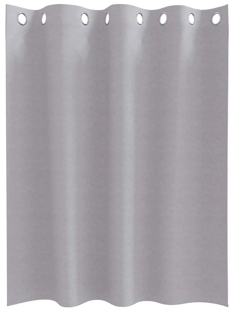 Függönyök függönyökkel 2 pcs Fém szürke 140x140cm Poliészter