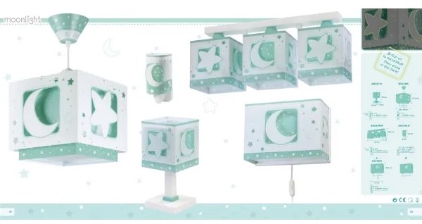 Dalber D-63232H - Gyerek csillár MOONLIGHT 1xE27/60W/230V