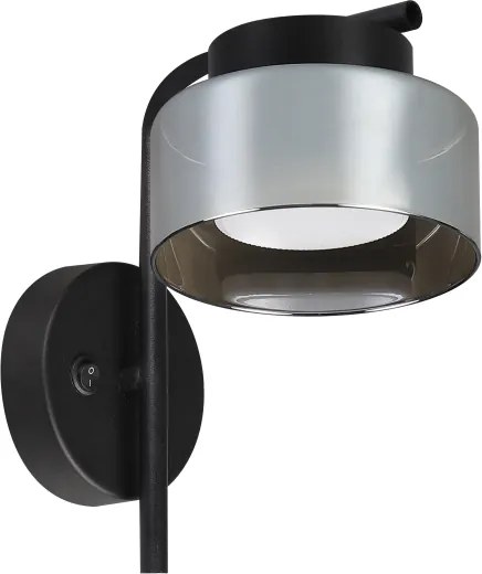 Brilagi - Fali lámpa AURA LUX 1xGX53/30W/230V fekete/füstszínű