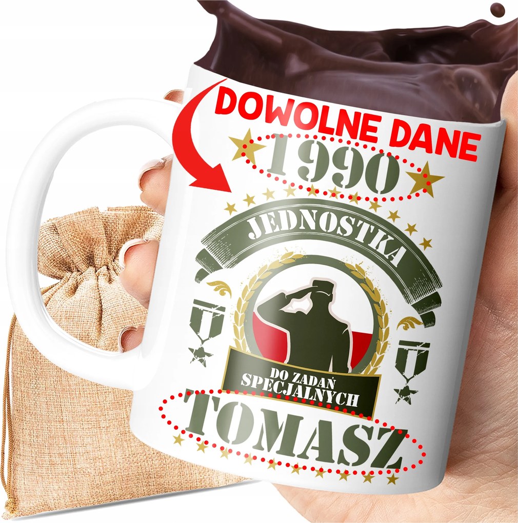 Bögre Személyre Szabott Ajándék Nyomtatott Születésnapra Bármilyen Név Év