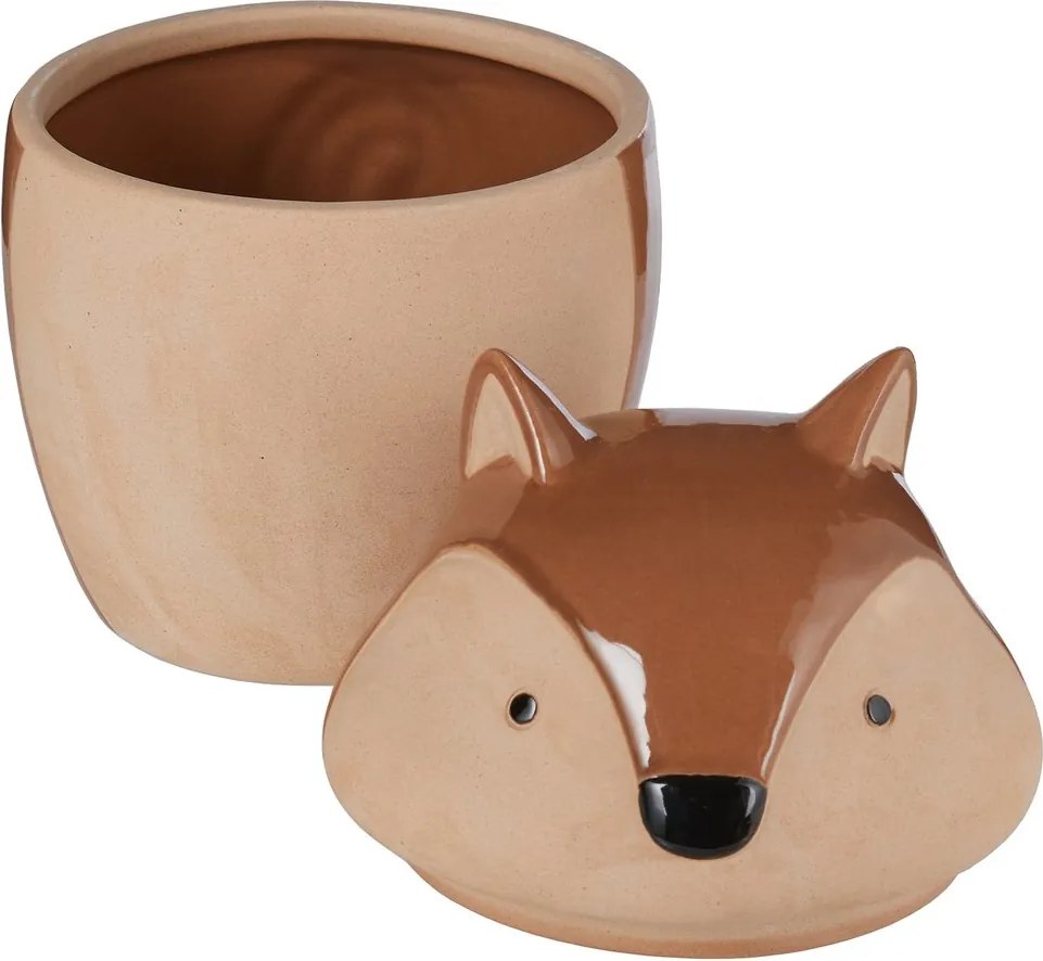 HAZEL kerámia tároló 19cm, mókus