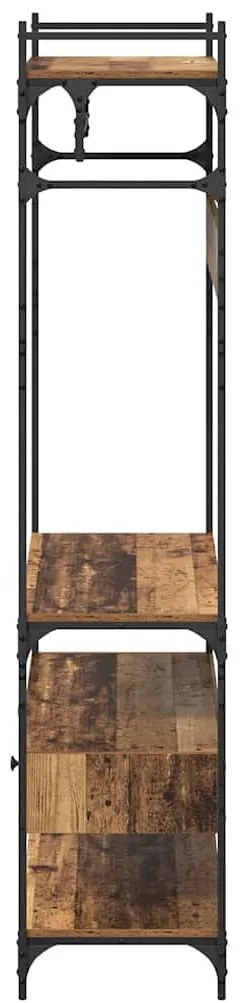 Ruhásszekrény fiókkal Régi fa 89 x 39 x 184.5 cm Faanyag