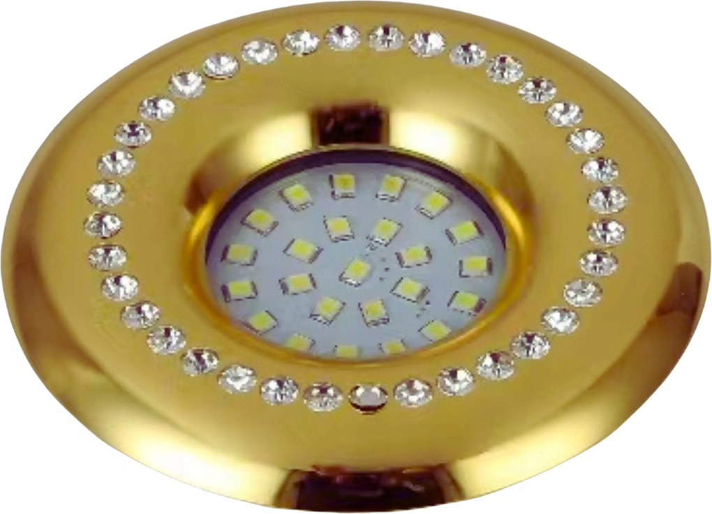 Halogén mennyezeti lámpatest GU10 Glamour arany süllyesztett