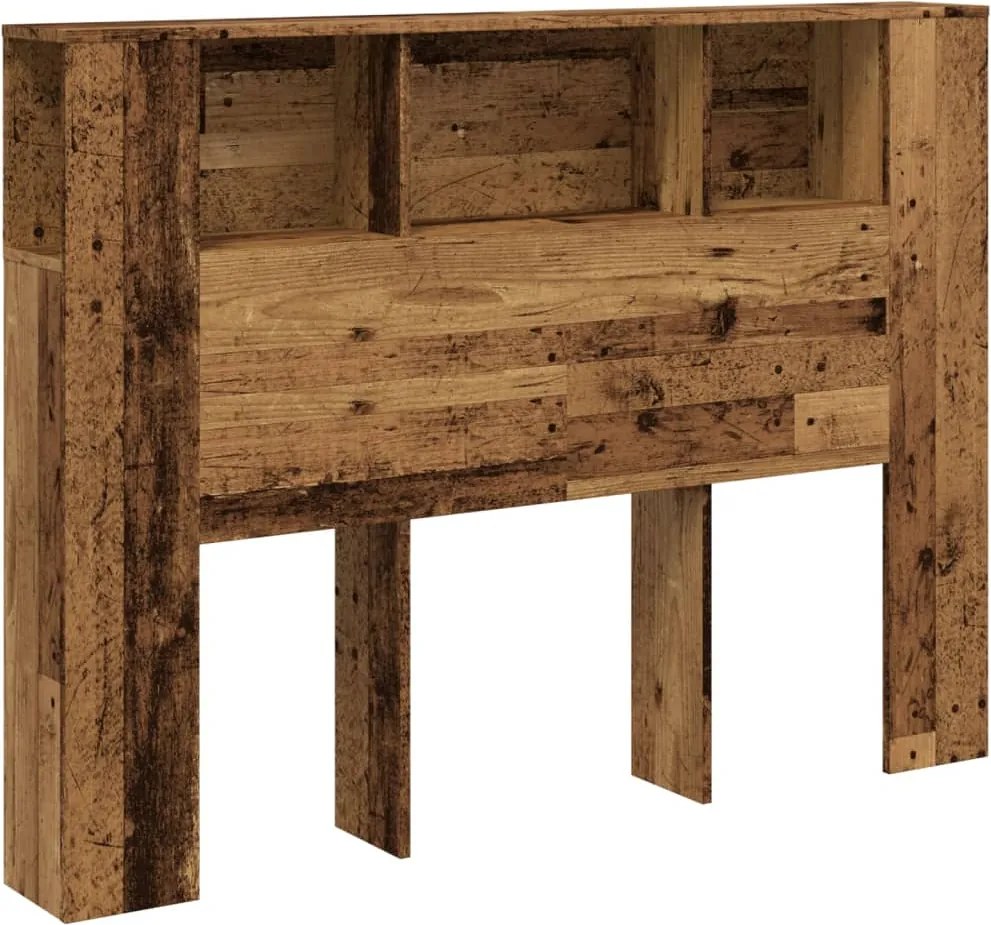 vidaXL antik fa színű szerelt fa áthidalószekrény 140x18,5x102,5 cm