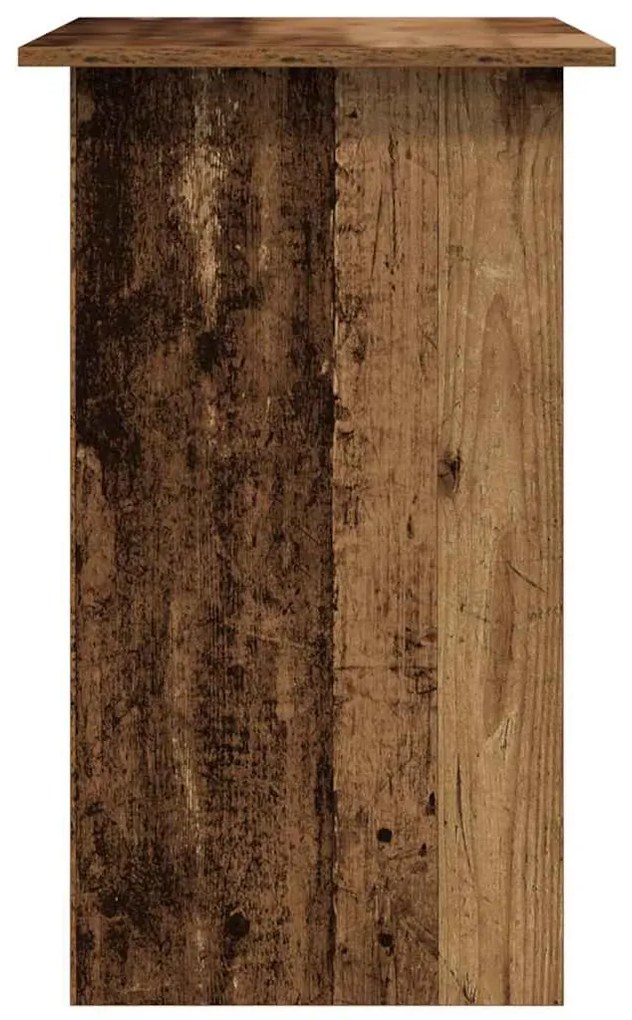antik fa színű szerelt fa íróasztal 80 x 45 x 74 cm