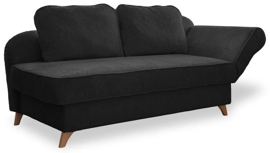 Antracitszürke kordbársony heverő (jobb oldali) Chic Charlotte – Miuform