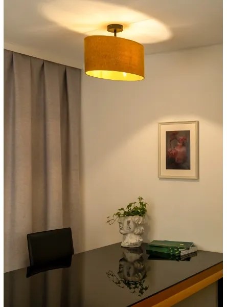 Duolla - Felületre szerelhető csillár OVAL 1xE27/15W/230V barna