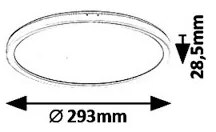 Rabalux 3427 - LED mennyezeti lámpa PAVEL LED/18W/230V