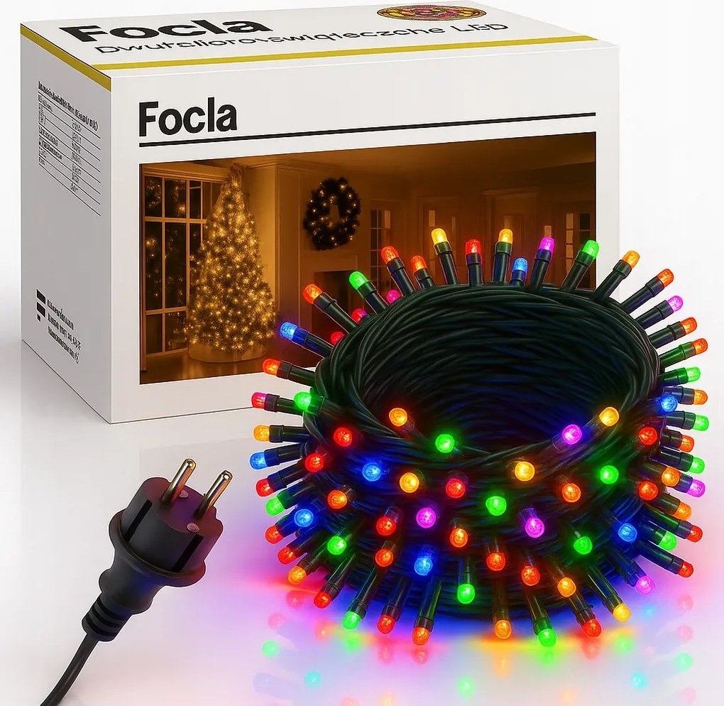 Kültéri Karácsonyfa Lámpa 500LED Többszínű Állandó Fény IP44 Erős