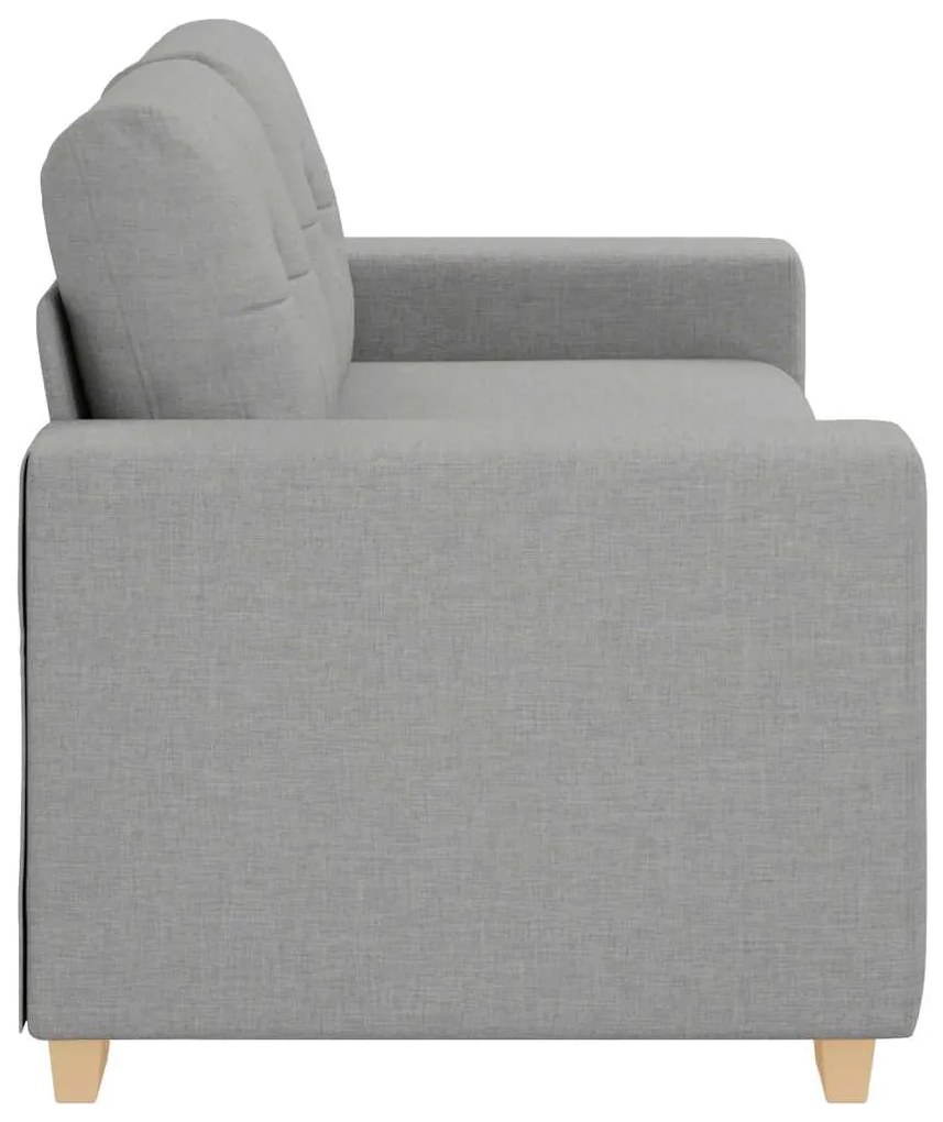 felhőszürke szövet loveseat kanapé 140 cm