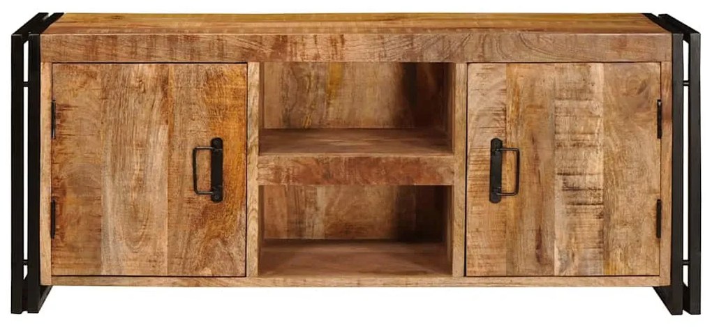 TV szekrény Barna 120 x 30 x 50 cm Tömör durva mangófa