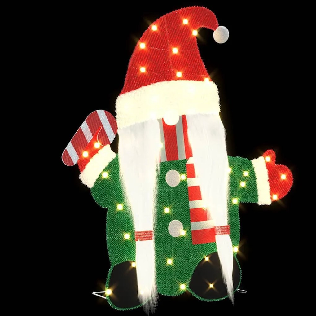 Kivilágított Tündér Meleg fehér 71 x 64 cm Lurex Szövet