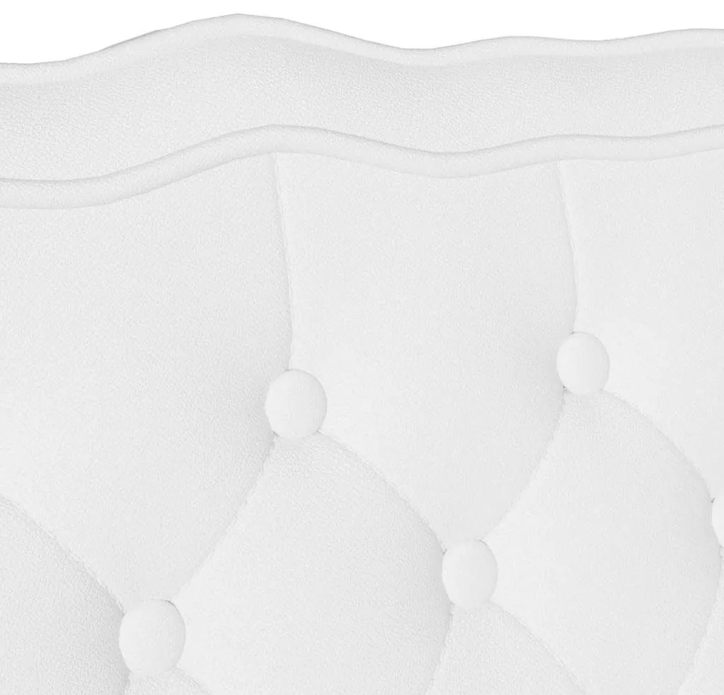 Chesterfield Pad Fehér 119.5 x 64.5 x 75 cm Műbőr