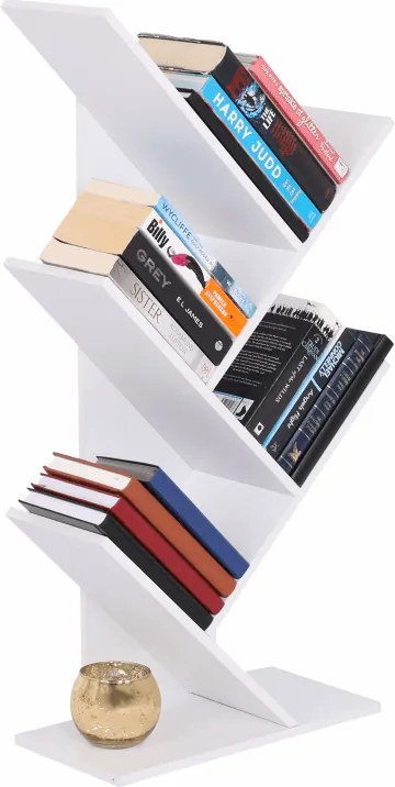 Könyvespolc, fehér, BAKI NEW TYP 3