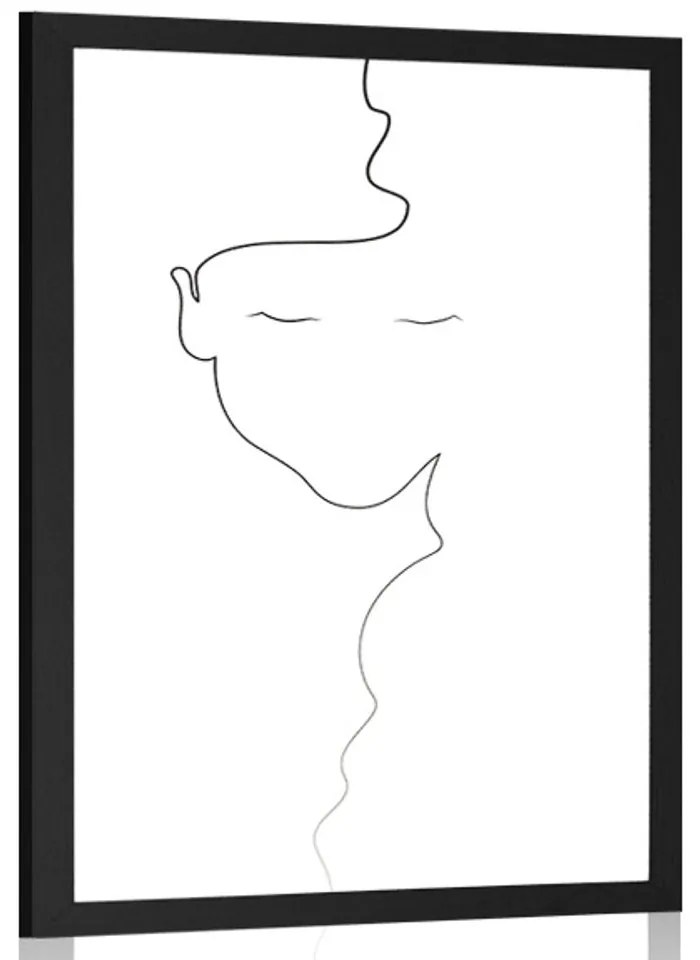 Poszter nő minimalista kivitelizésben