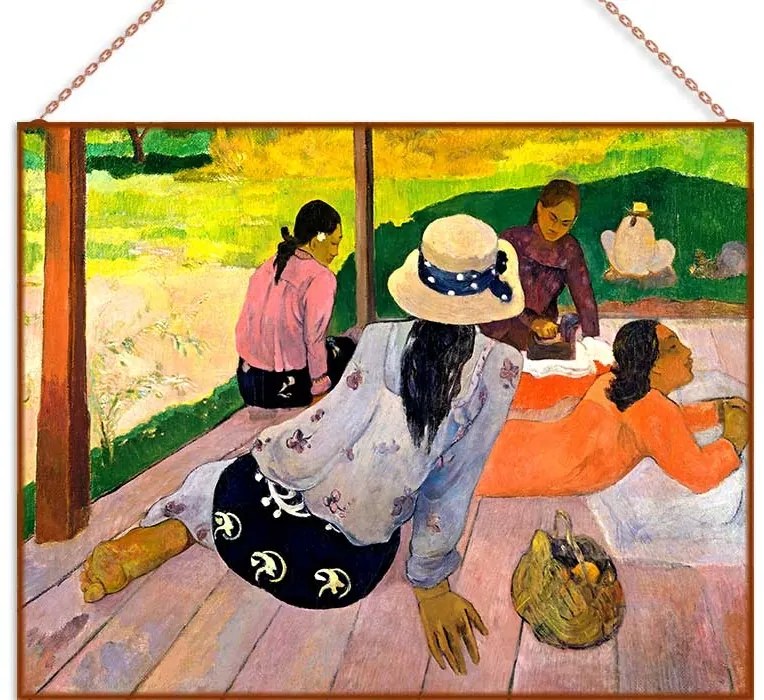 Paul Gauguin - Tahiti nők üvegkép, falikép