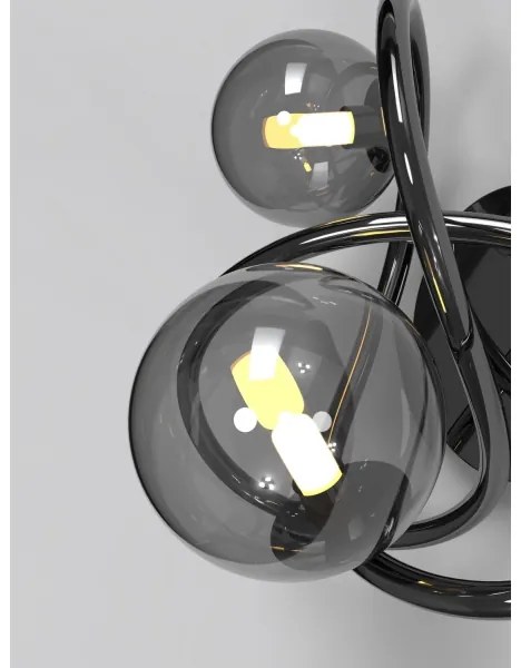 Wofi 4014-205 - LED Fali lámpa NANCY 2xG9/3,5W/230V fekete/króm