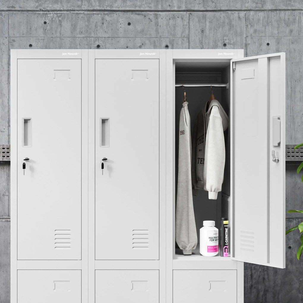 BHP munkaruhaszekrény szürke: BARTEK 1 Plus