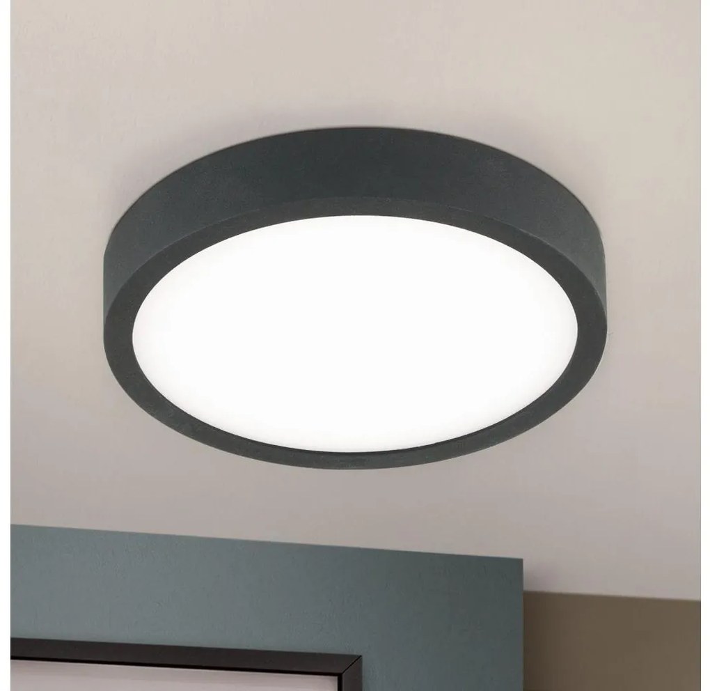 Orion DL 7-657/14 - LED Mennyezeti lámpa BULLY LED/12W/230V átm. 14 cm fekete