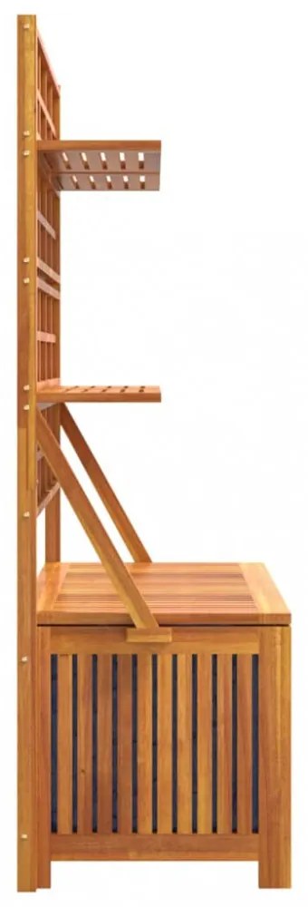 tömör akácfa rácsos tárolóláda 99 x 50 x 160 cm